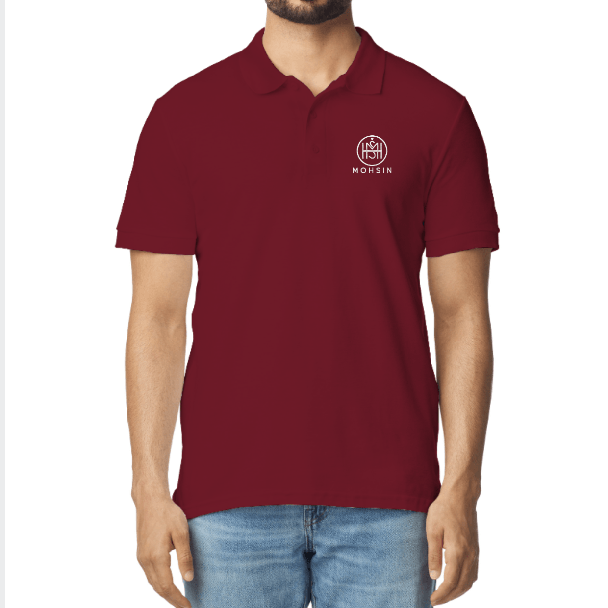 Wash-resistant ink on Custom Polo Shirt Pakistan – Personalized Name & Logo Printed Polo T-Shirt