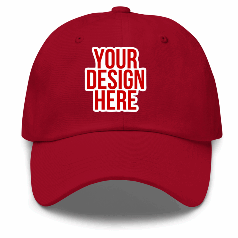 Personalized Custom Cap Pakistan – Name, Logo & Photo Printed Hat in Red color