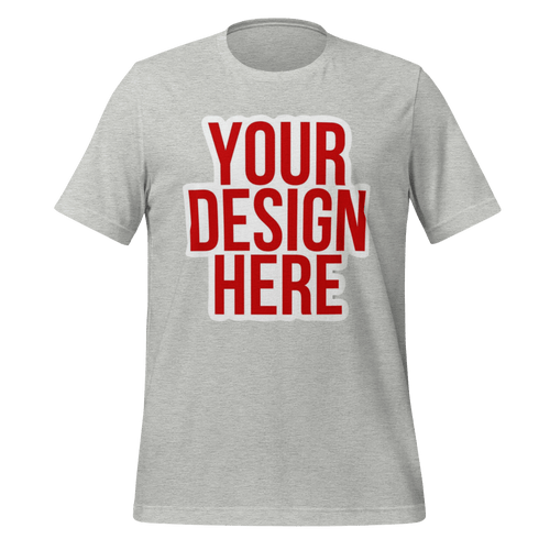 Custom Name T-Shirt Personalized front view in black cotton