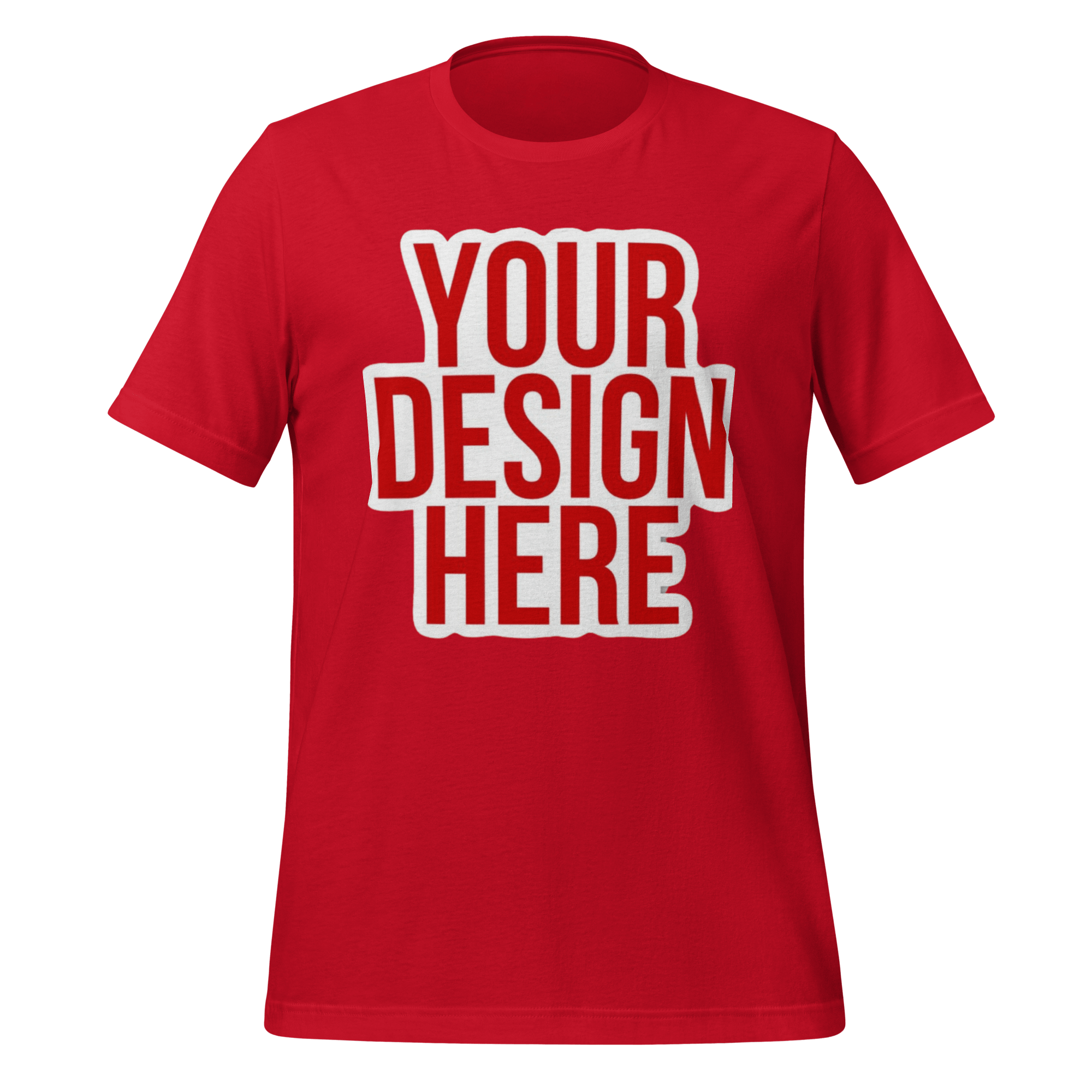 Custom Name T-Shirt Personalized with bold white typography