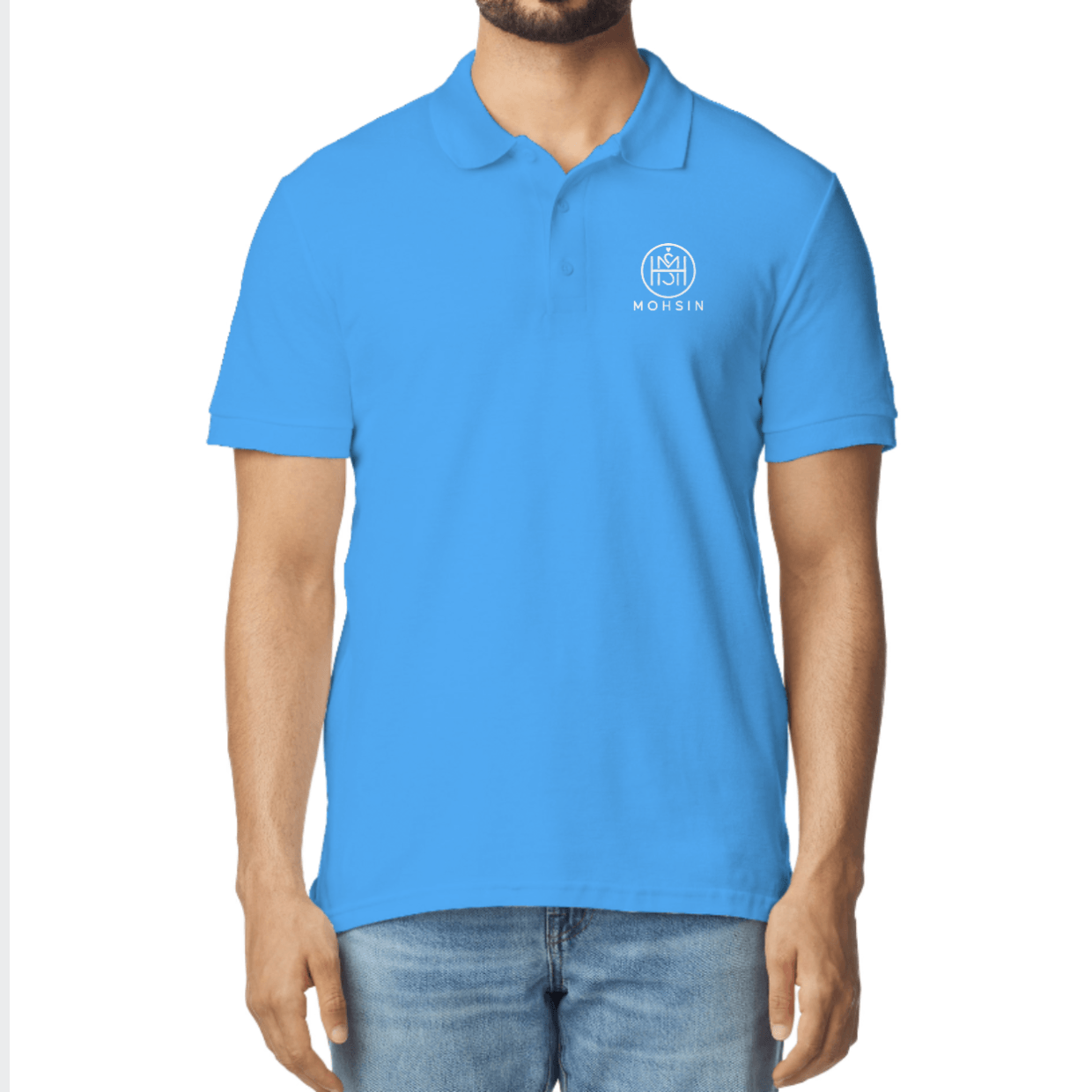 Custom Polo Shirt Pakistan – Personalized Name & Logo Printed Polo T-Shirt gift idea