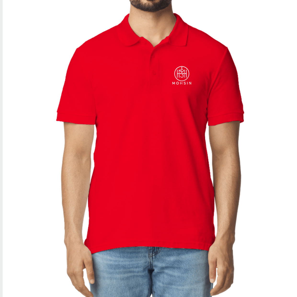  Custom Polo Shirt Pakistan – Personalized Name & Logo Printed Polo T-Shirt
