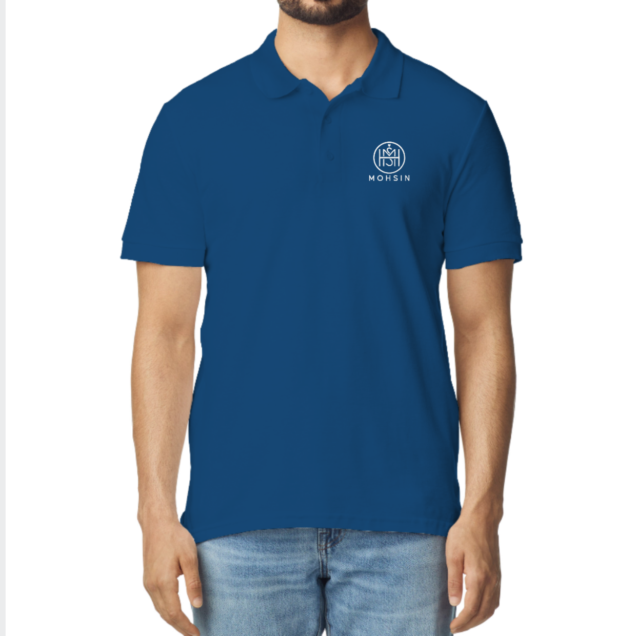 Custom Polo Shirt Pakistan – Personalized Name & Logo Printed Polo T-Shirt display