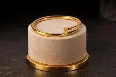 Antique Gold Plated Kara Bracelet for Women - Traditional Ethnic Wear gift pack