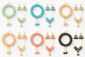 Premium Gajra Bracelet & Jhumkis Combo Set - Elegant Dome-Shaped Dangling Earrings