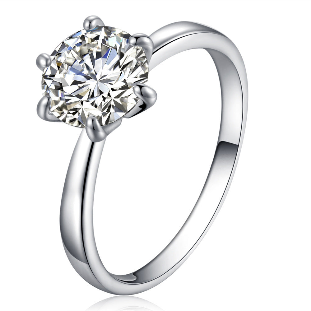Premium Silver Toned Zircon Ring and Pendant Set - Elegant Matching Halo Halo Crystal Combo