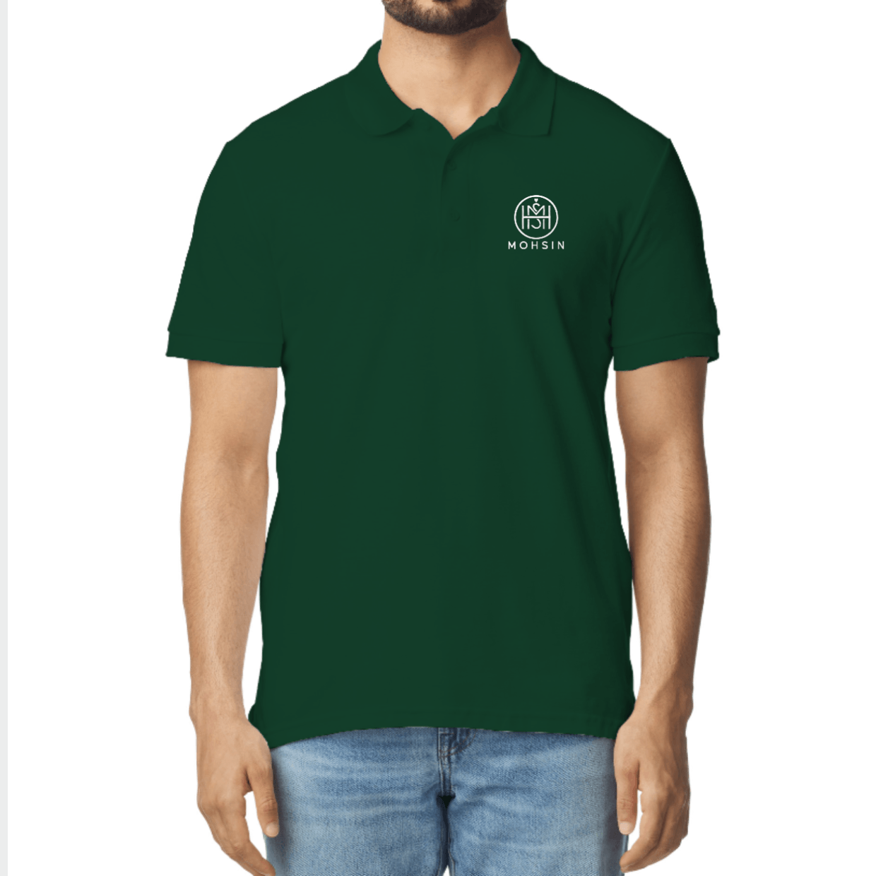 Corporate branding on Custom Polo Shirt Pakistan – Personalized Name & Logo Printed Polo T-Shirt