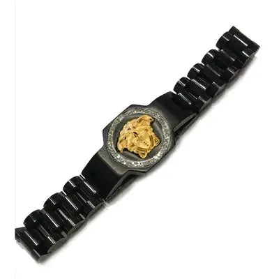 Tarnish Resistant Royal Medusa Gold Bracelets - Waterproof Luxury Wristwear