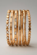 Rose Gold Zircon Bracelets Set of 5 – Lightweight Elegant Accessories Main View