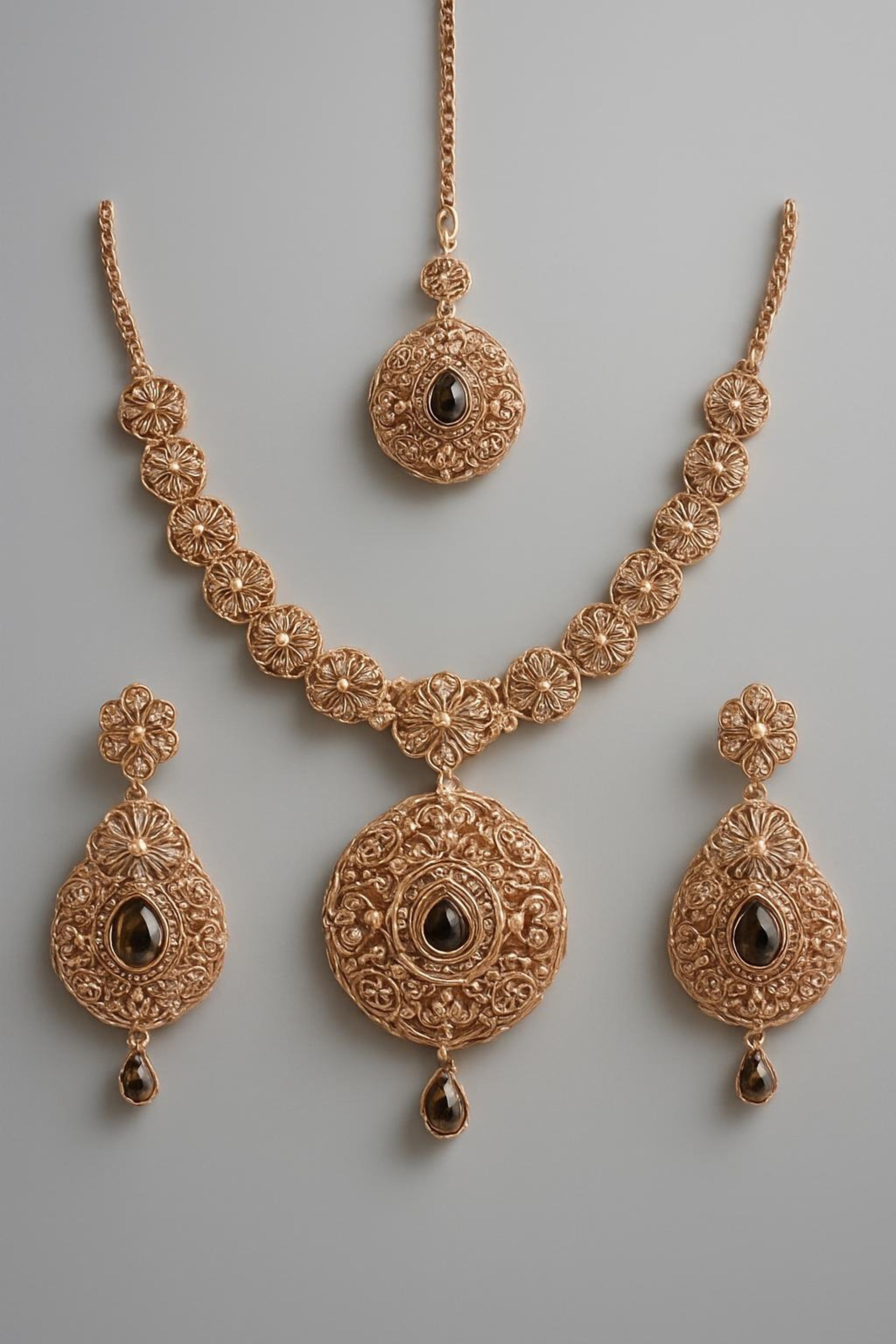 Fancy Artificial Stones Artificial Set - Elegant Bridal Jewelry Main View