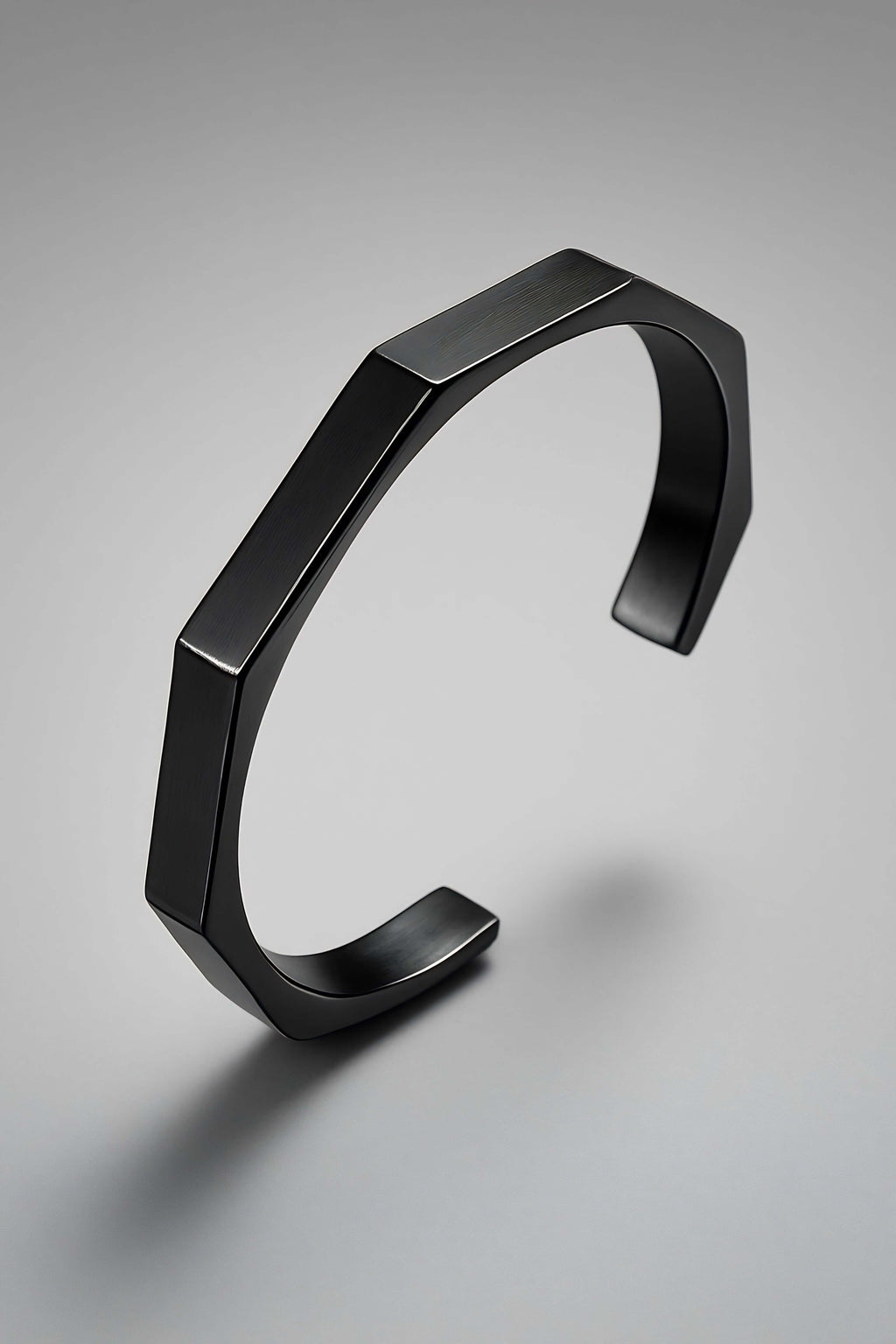 Silver Hexagonal Kara Bangle for Men Women - Main Product View