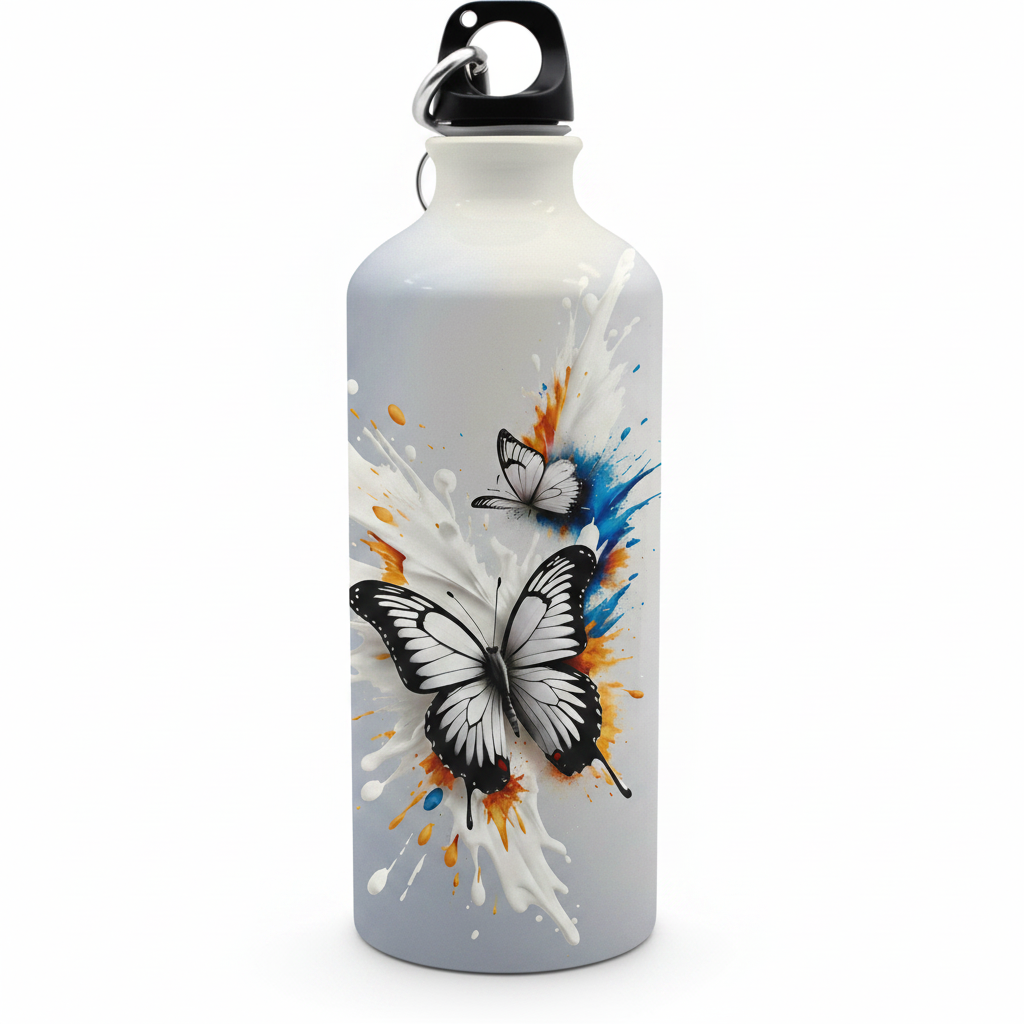 Custom Photo Steel Water Bottle – Personalized Image & Name Print